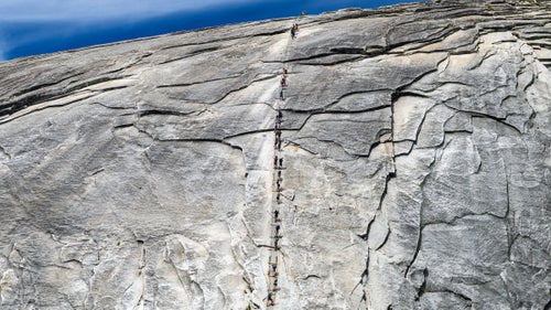 The Half Dome Cables are popular and iconic hiking trail located in Yosemite National Park, California, USA
