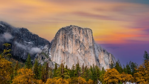 Sunrise on Yosemite Valley