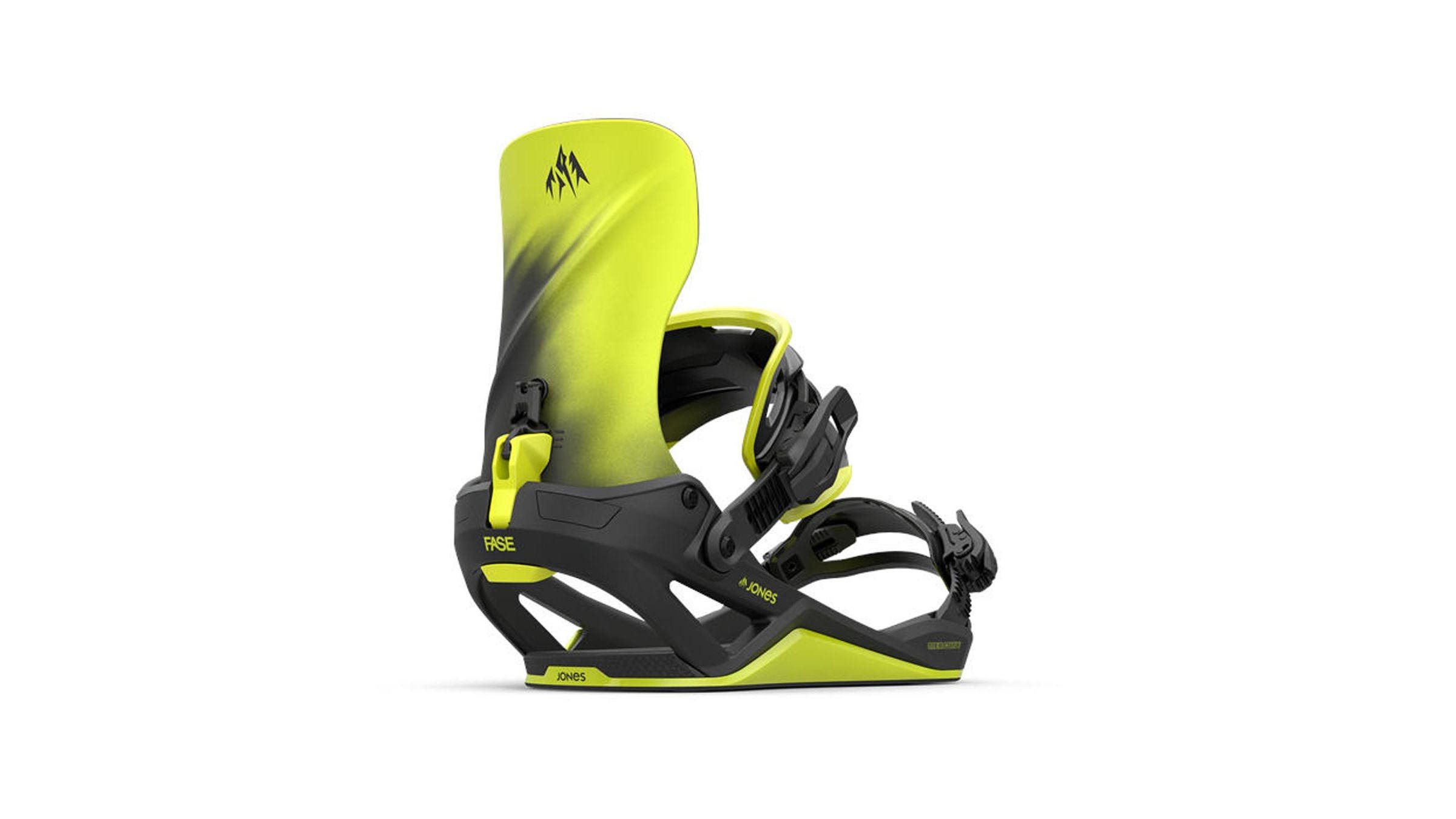 Jones Mercury Fase black and yellow snowboard bindings