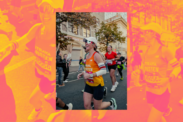 Kristen Geil running the 2024 NYC Marathon