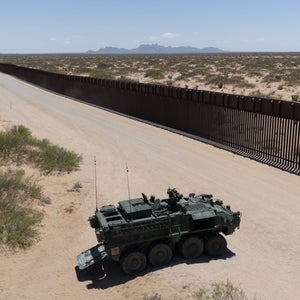 A military vehicle at the New Mexico NDA