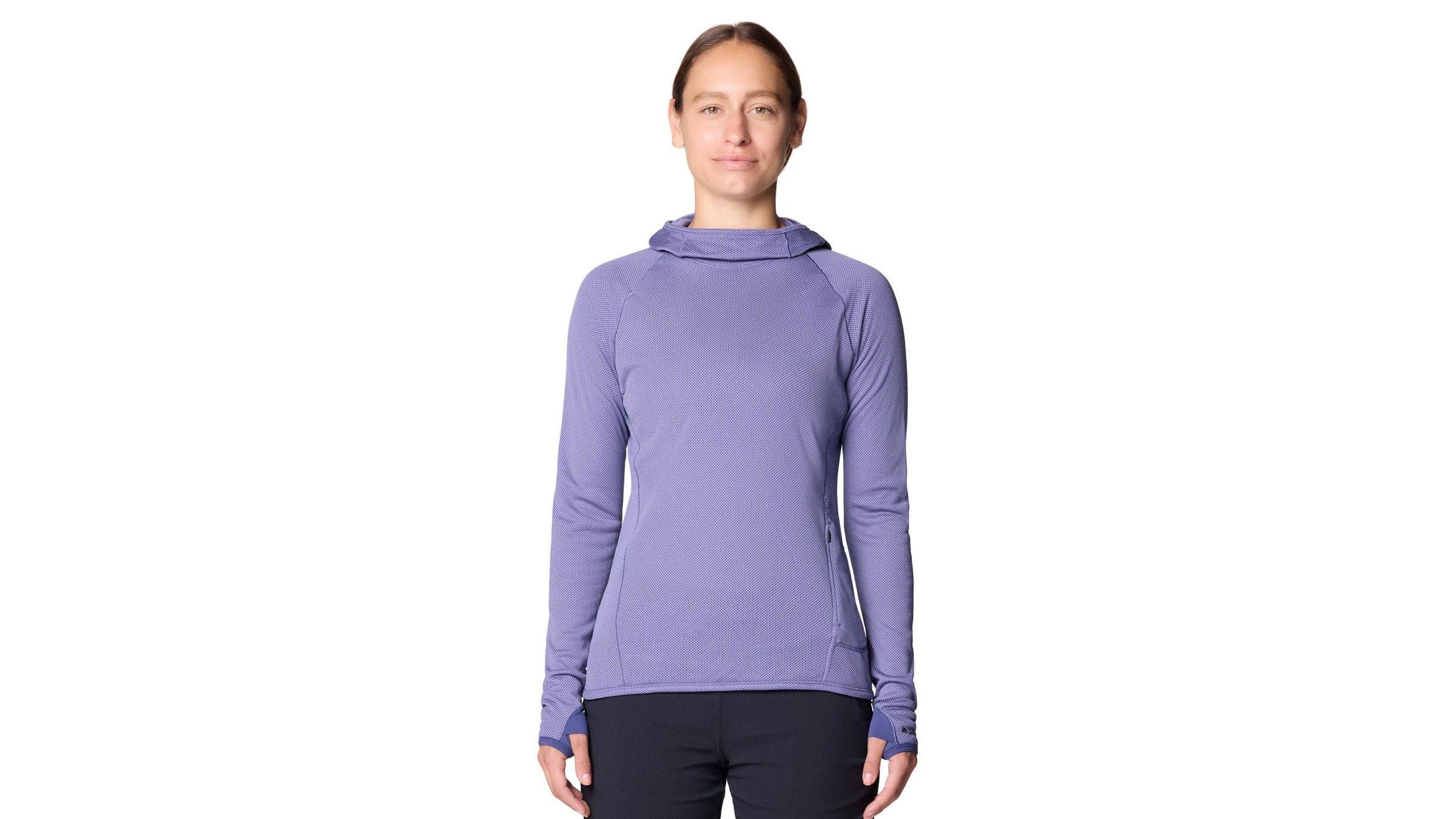 Mountain Hardware Airmesh Long Sleeve Hoody worn by a woman