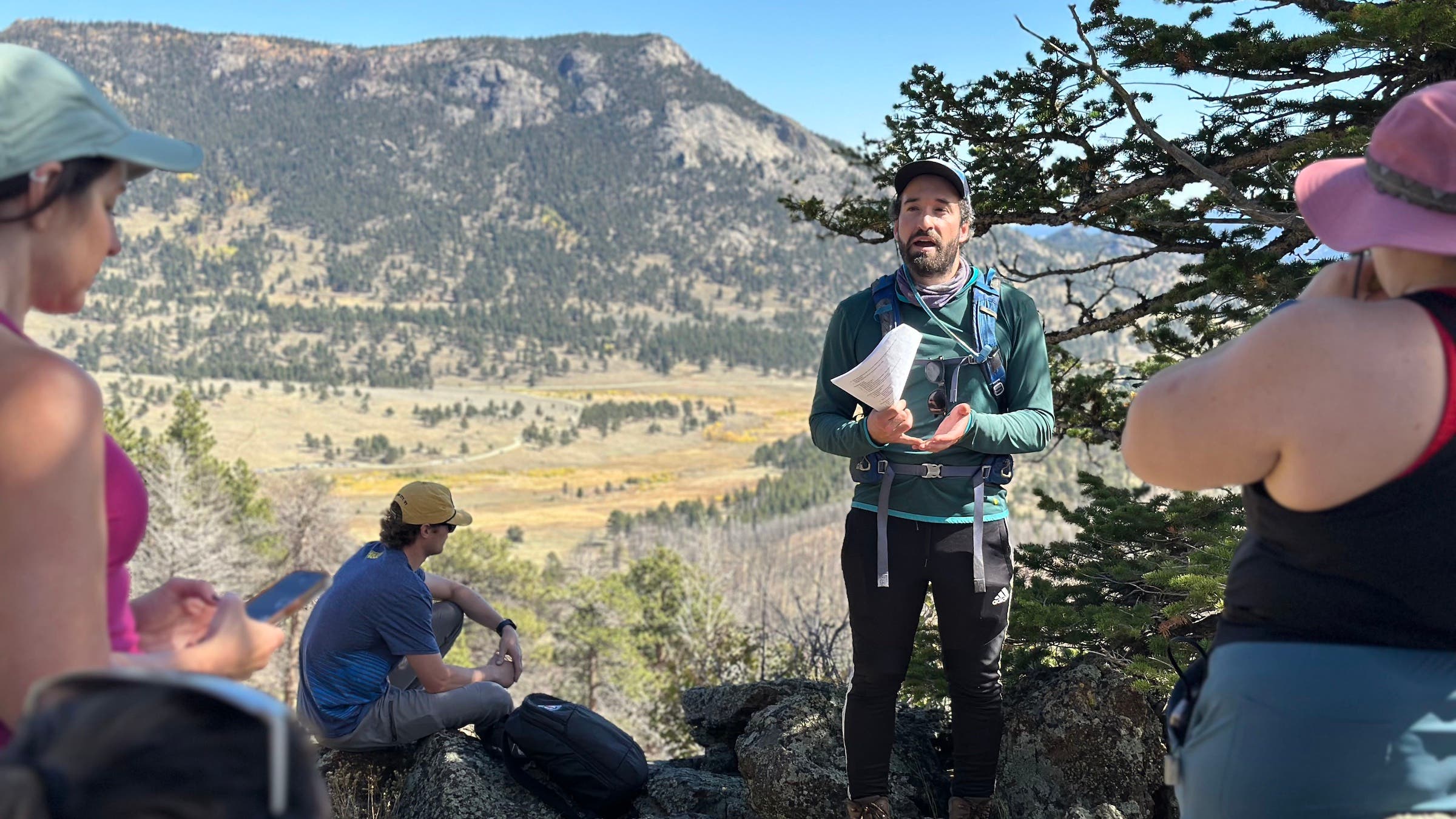 Adam Auerbach on a guided hike