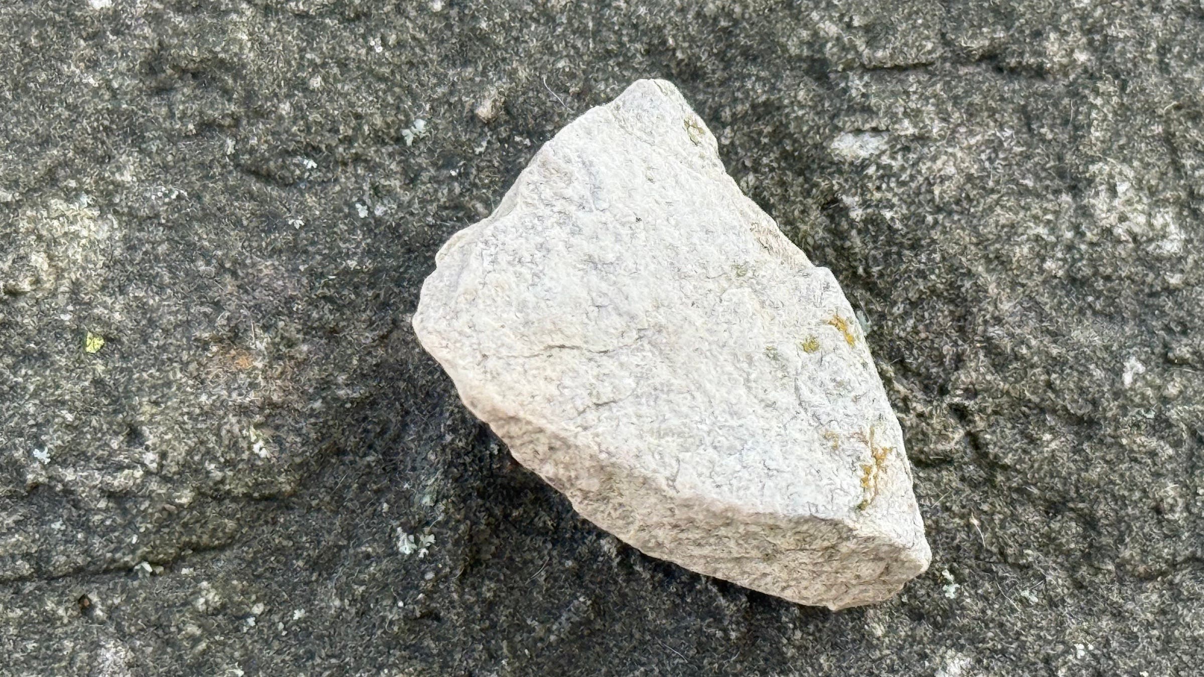 a rock