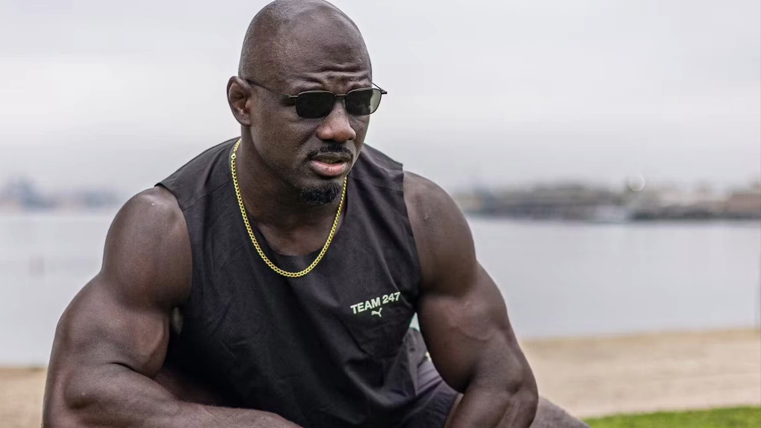 man wearing roka vapor sunglasses