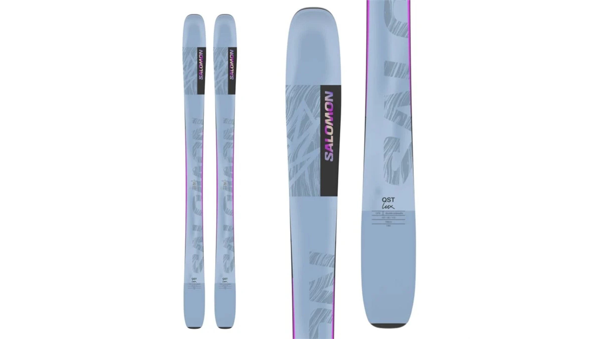 salomon qst lux 92 skis on a white background