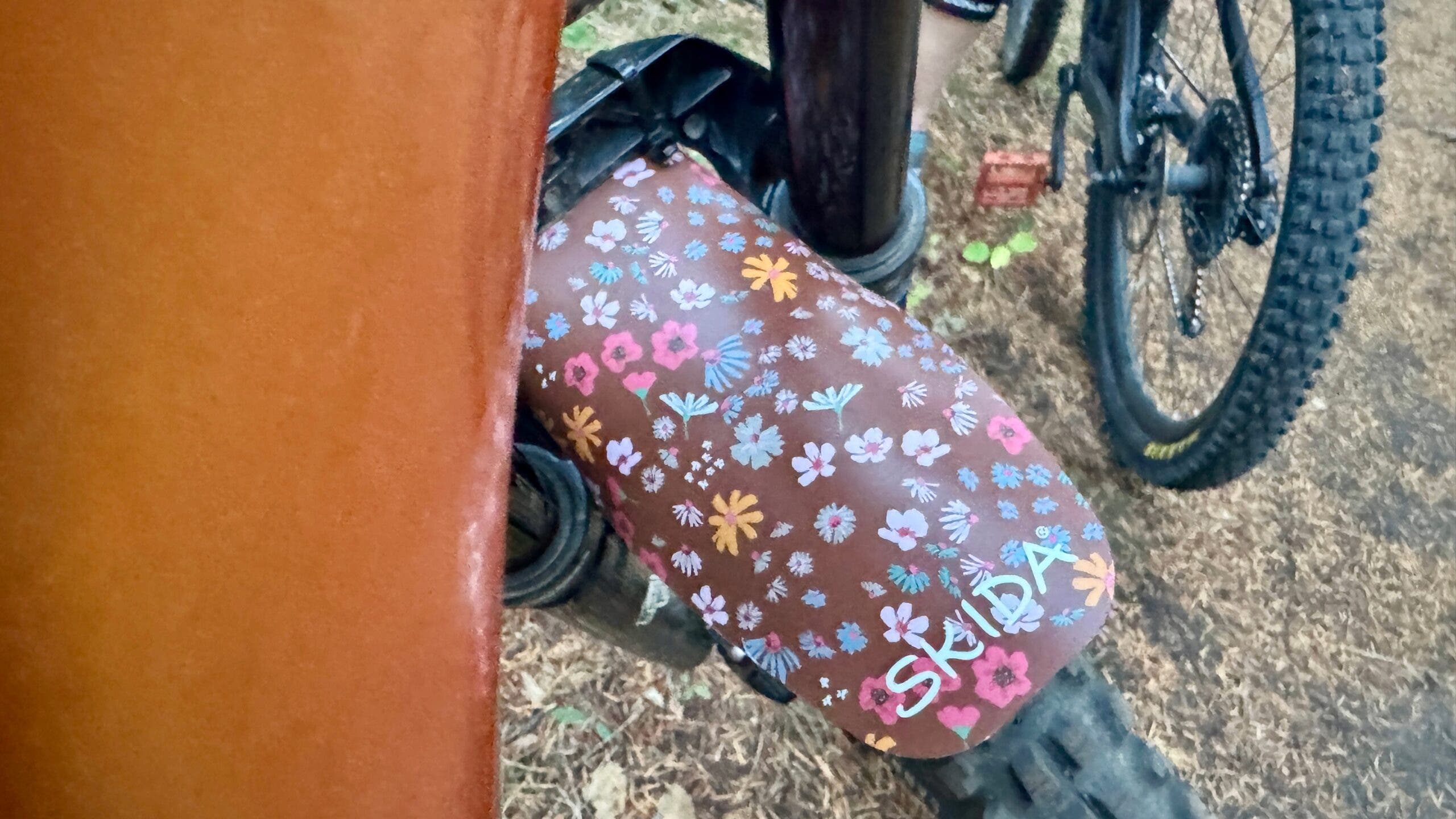 close up of fender on front fork of bike best mountain bike gear under 50