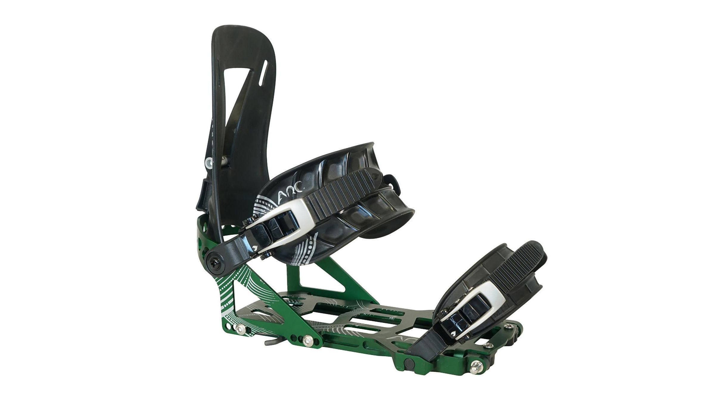 Spark R&D Arc ST black and green snowboard bindings