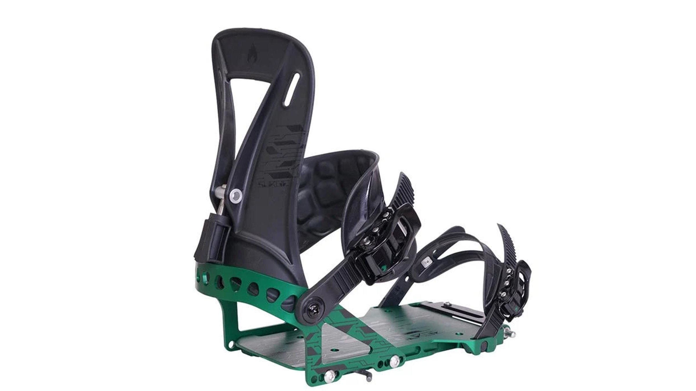 Spark R&D Surge ST black and green snowboard bindings