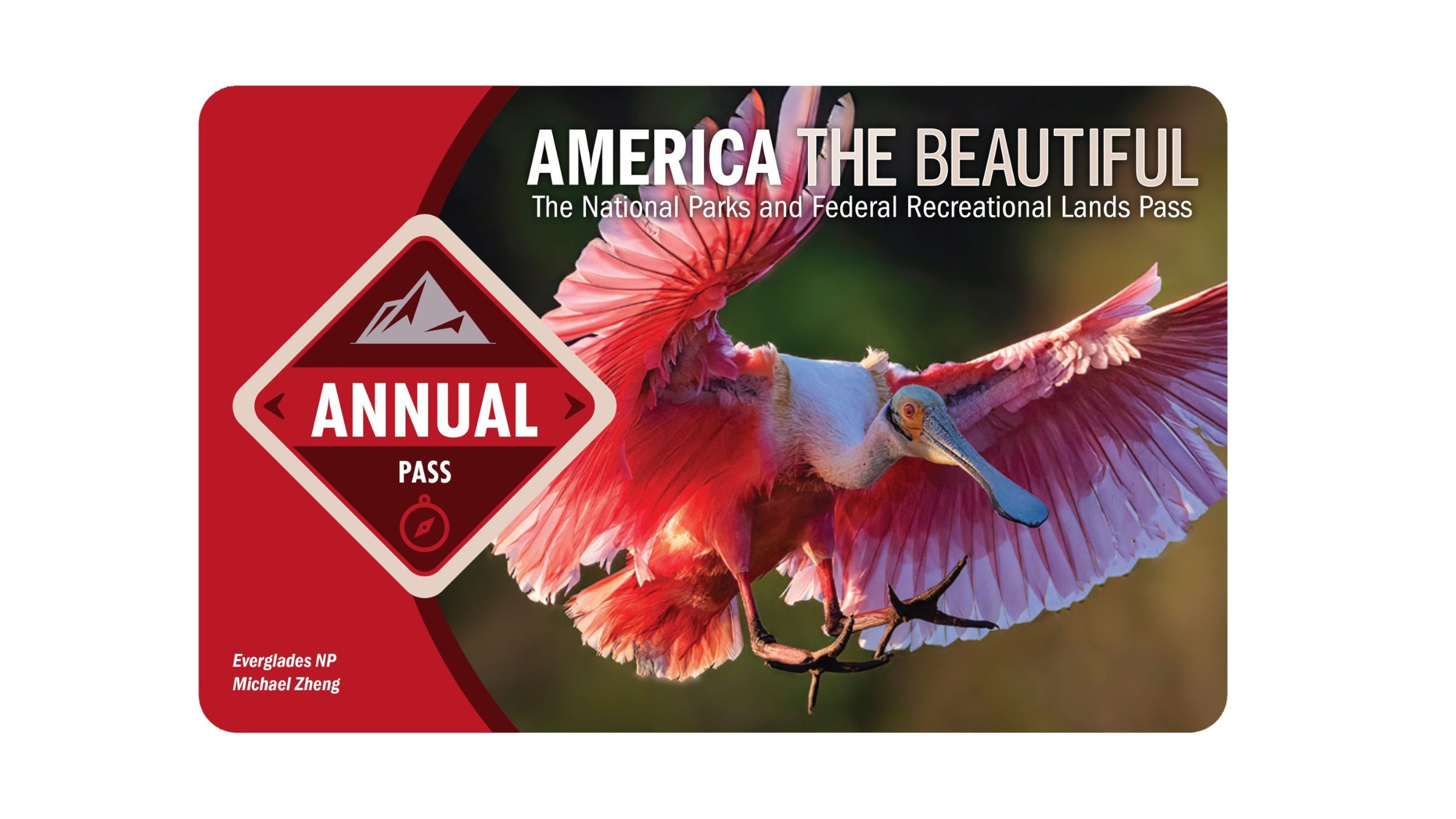 red America the Beautiful National Parks Annual Pass