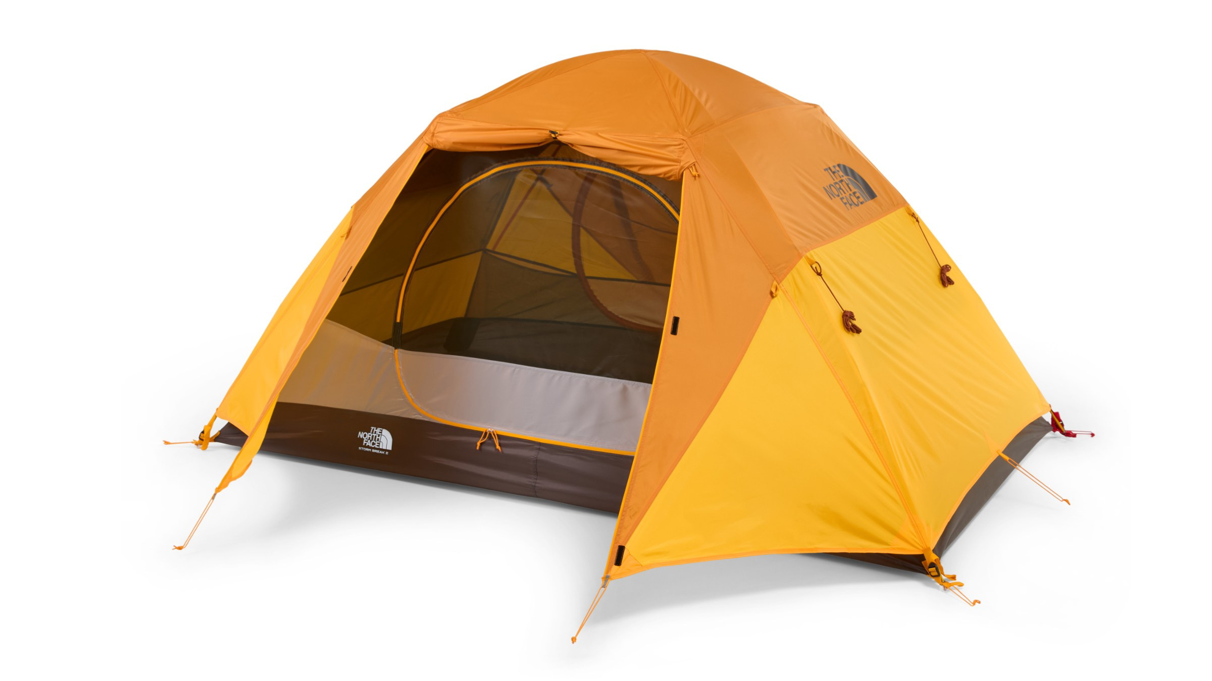 yellow small tent on white background, stargazing essential