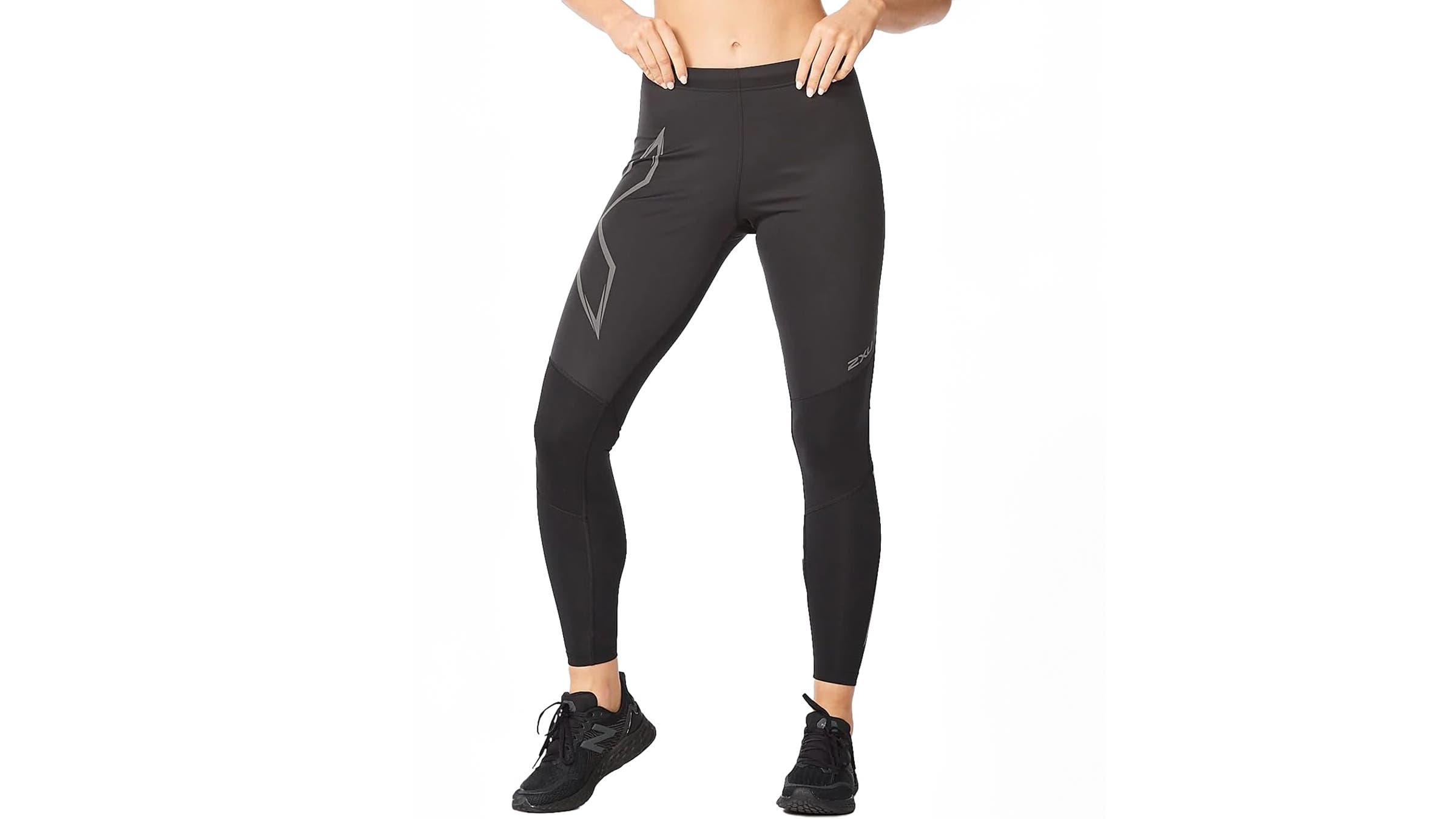 2XU Ignition Shield Compression Tights black on white background