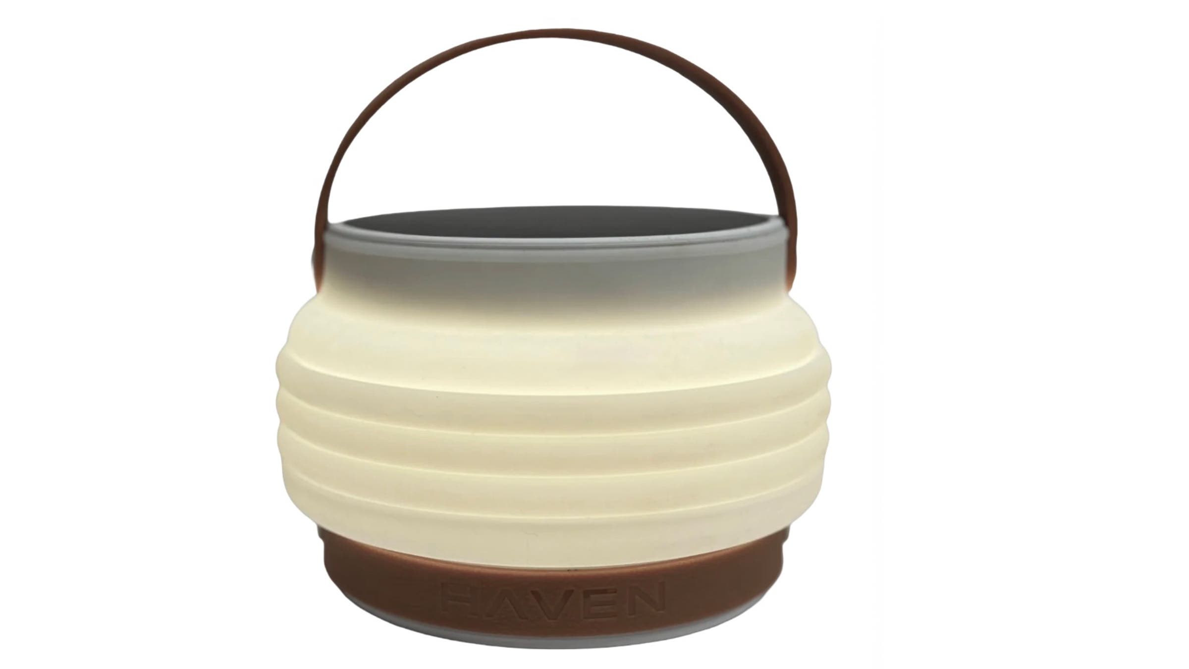 Haven 10000 closed solar lantern on white background