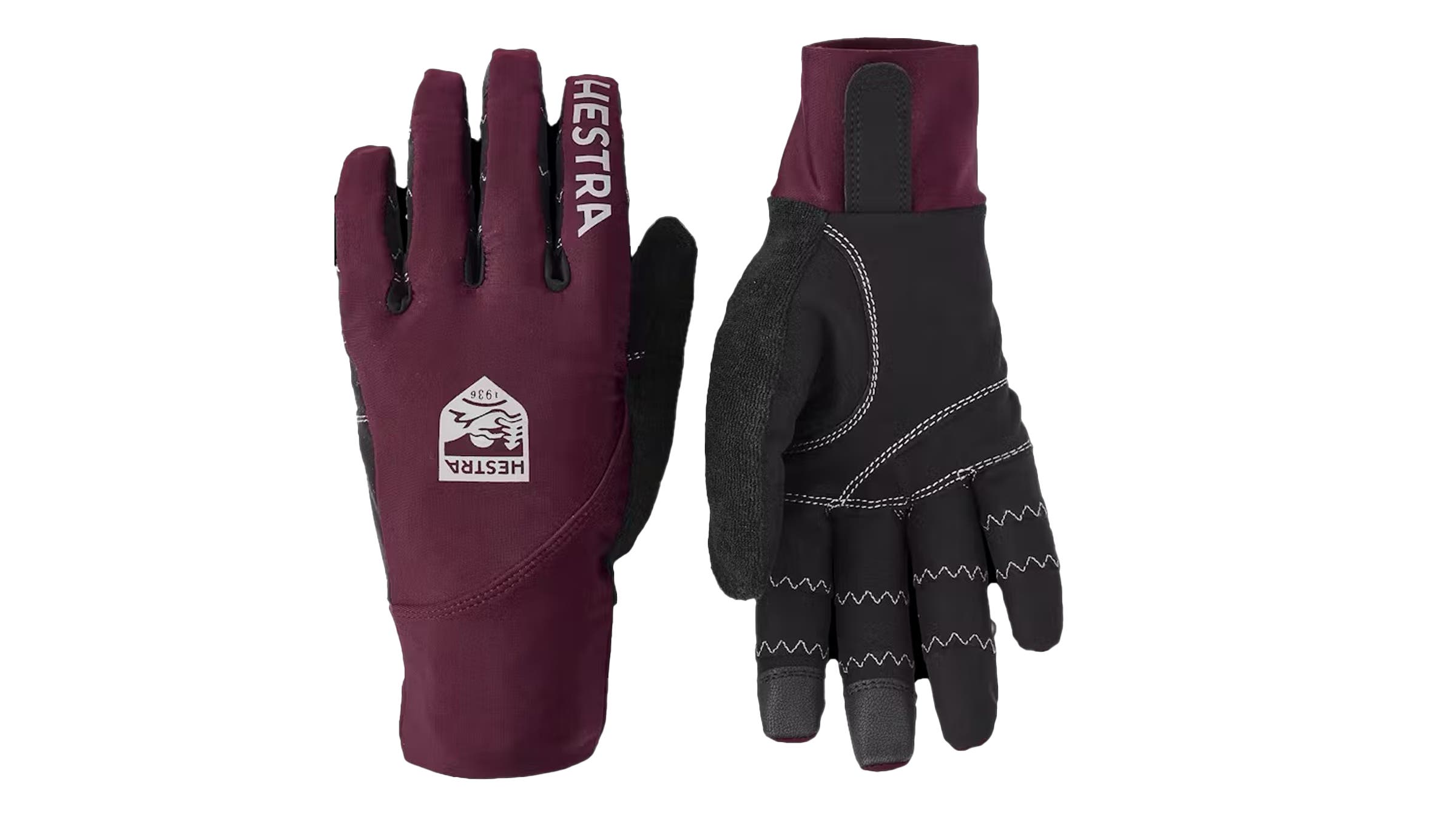 Hestra Ergo Grip gloves red on white background