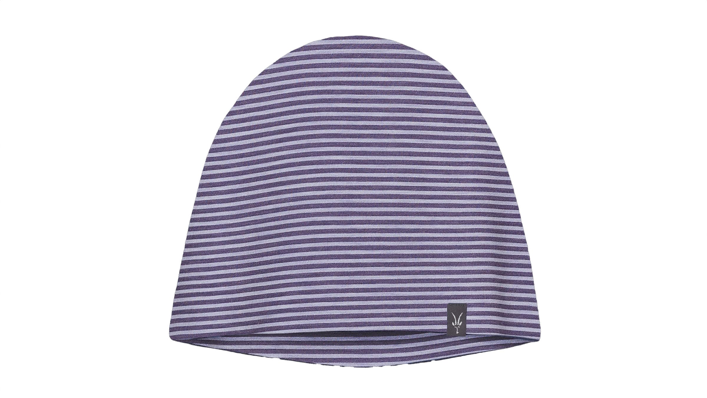 Ibex Protech Beanie purple on white background