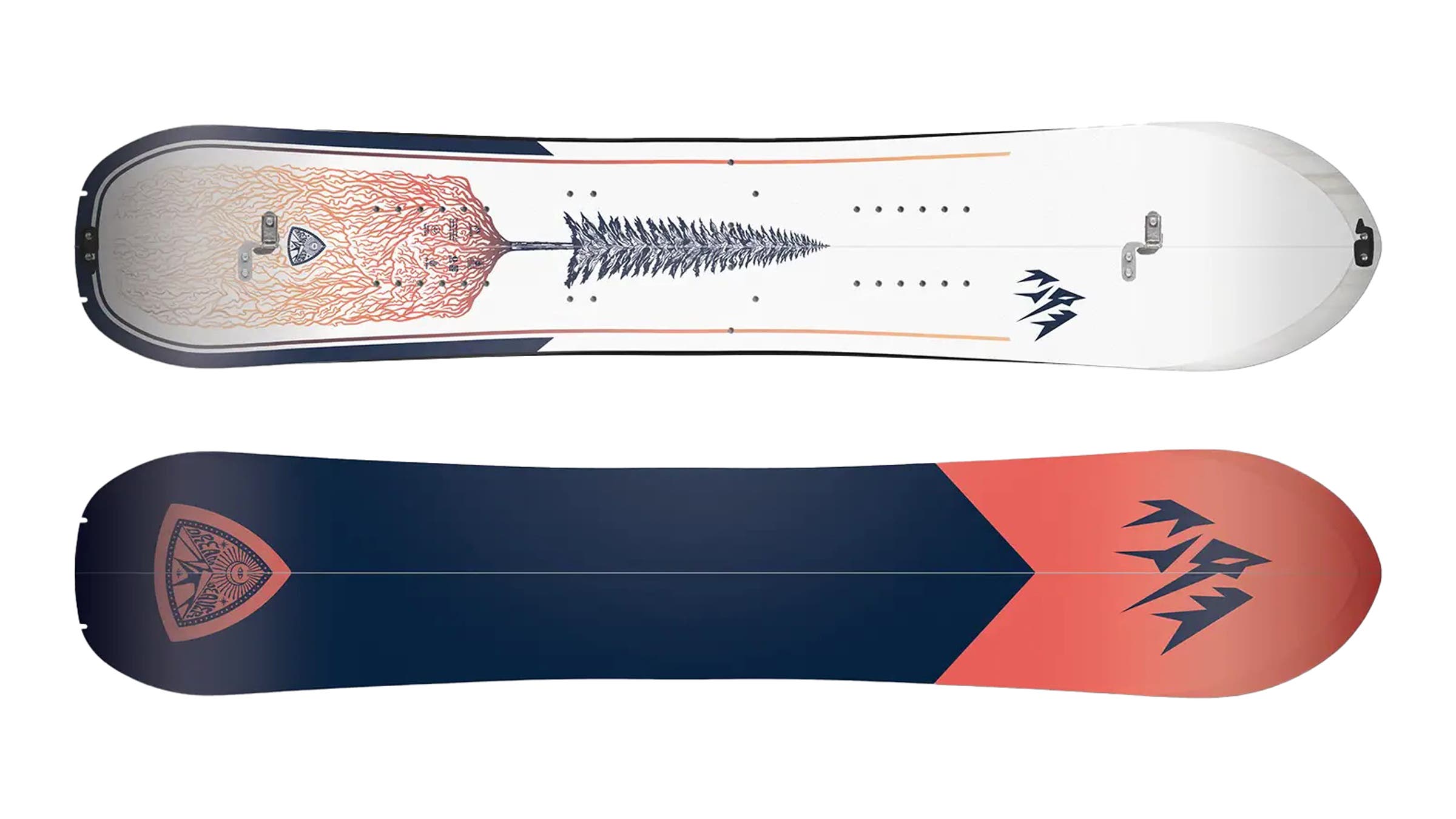 Jones Dream Weaver splitboard on white background