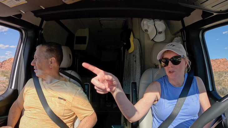 Michelle Driving Brian & Michelle