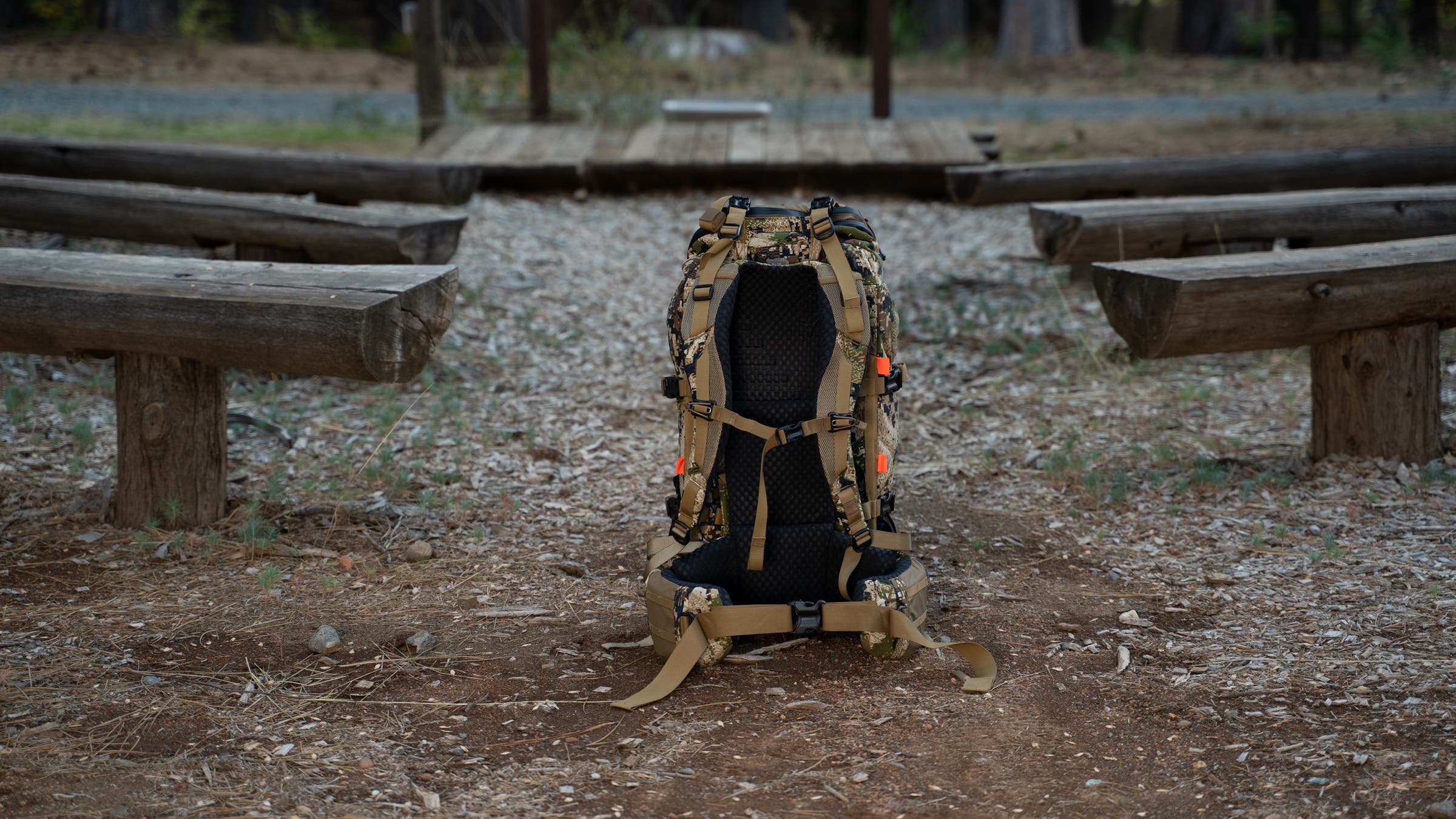 Mystery Ranch Sawtooth 45L pack posed product shot