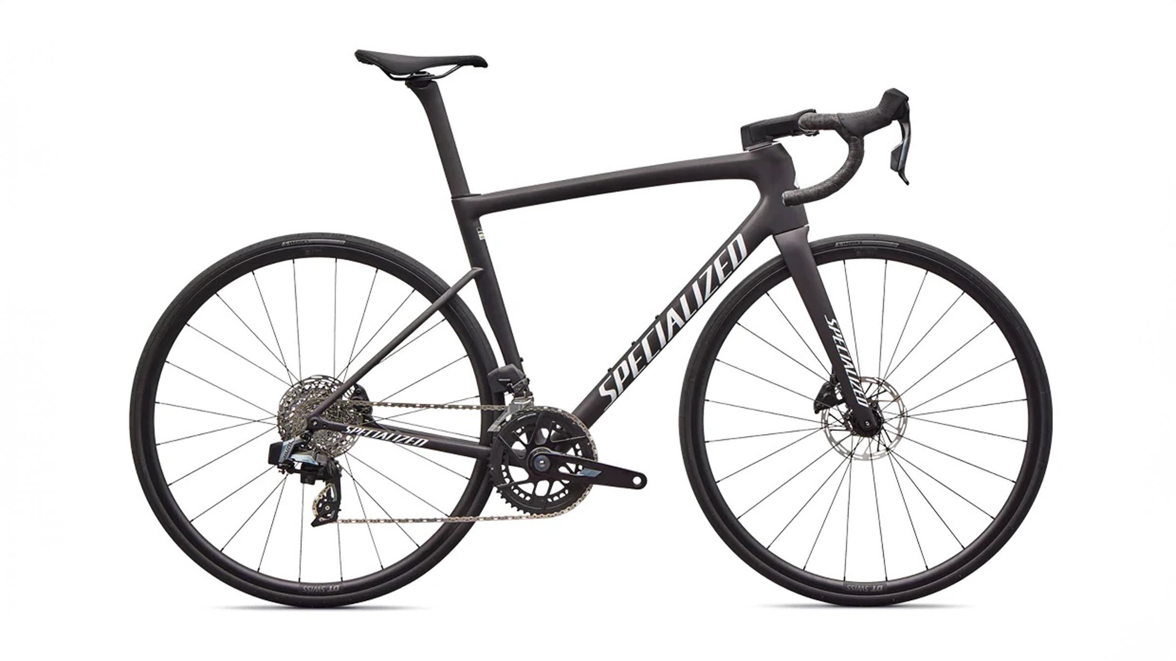Specialized Tarmac SL8 Comp carbon race bike black on white background