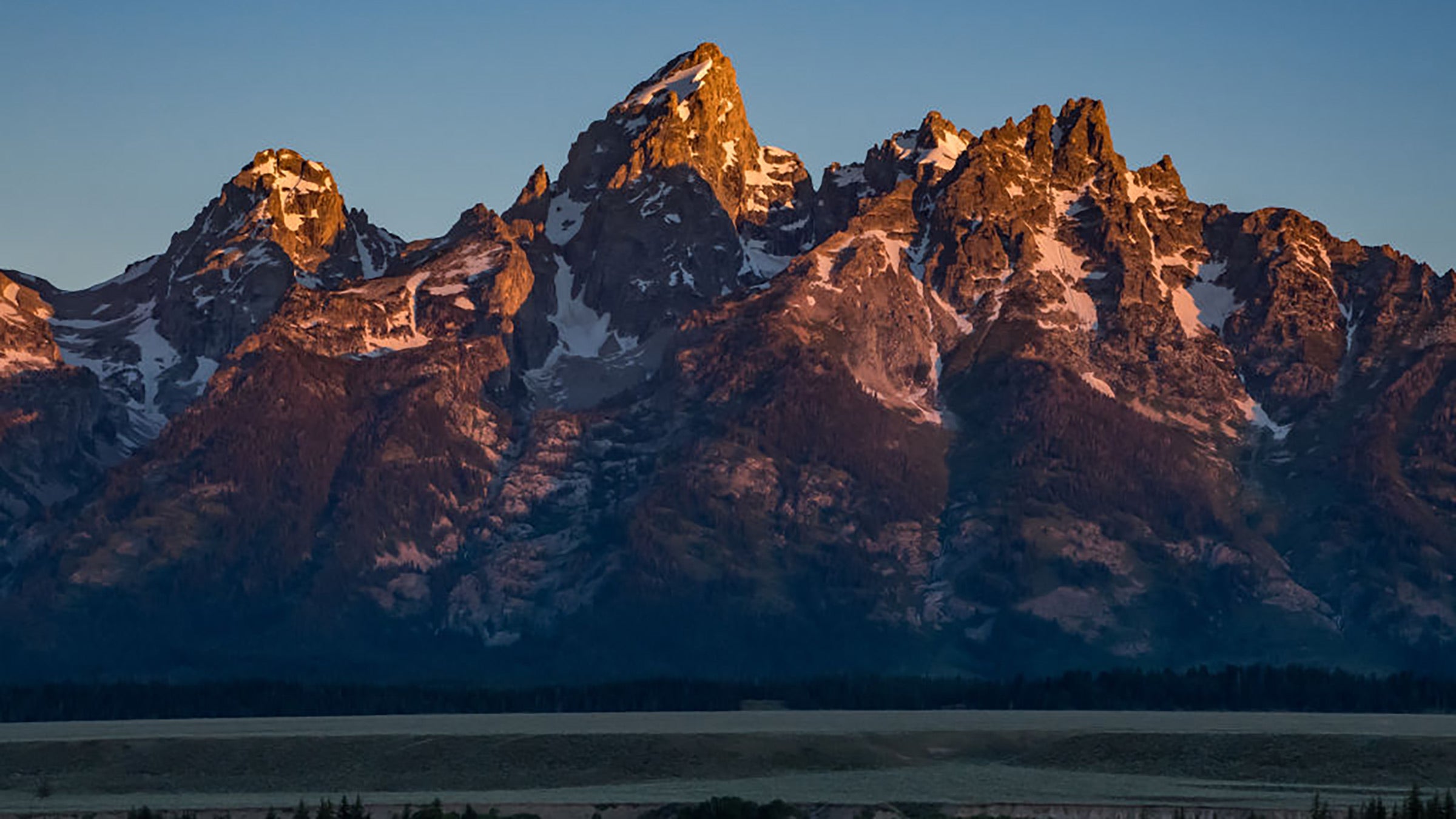 Sunseri during his FKT attempt on Grand Teton