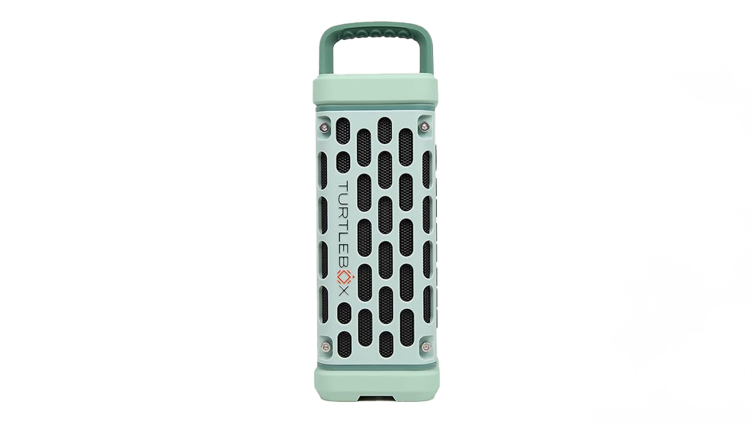 Turtlebox Ranger speaker light blue on white background