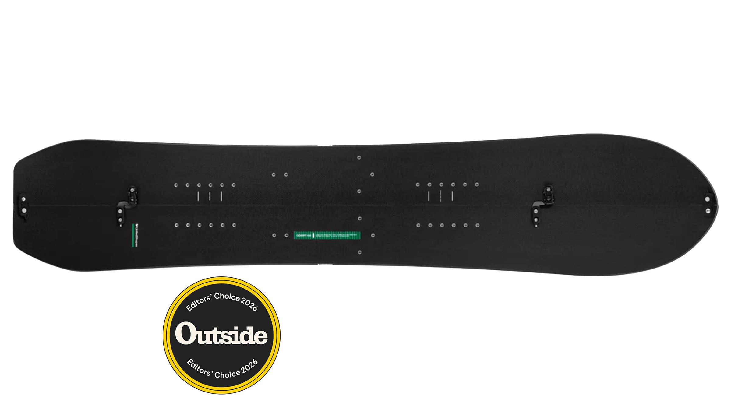 Black United Shapes Covert Splitboard on white background