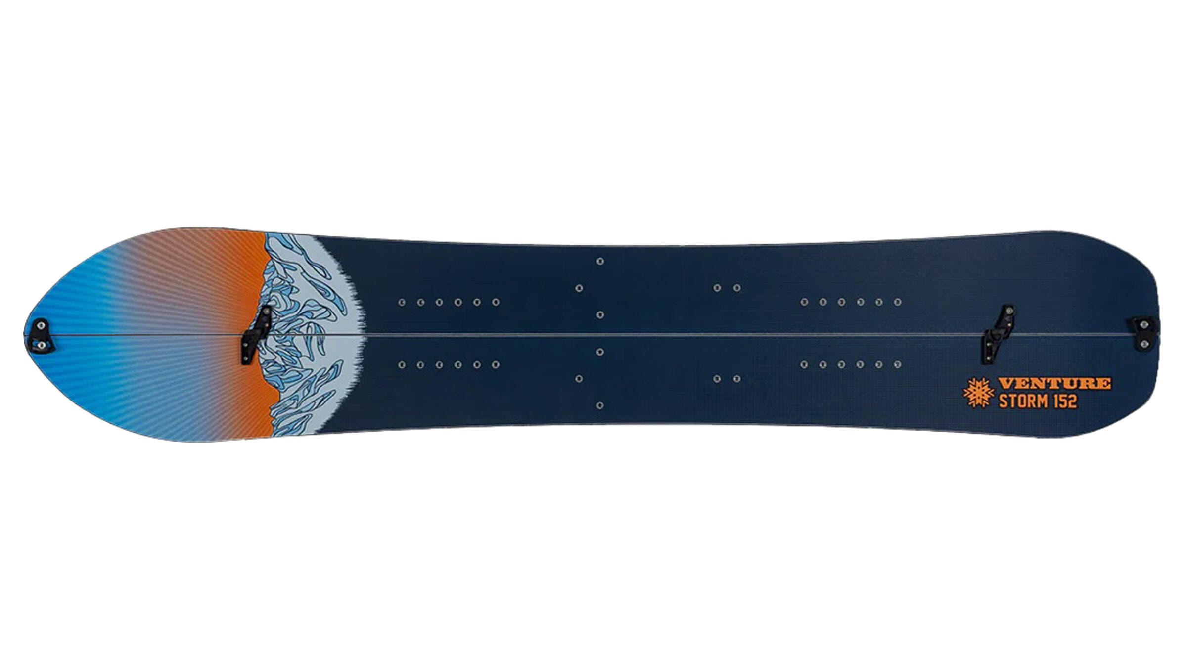 Venture Storm splitboard on white background