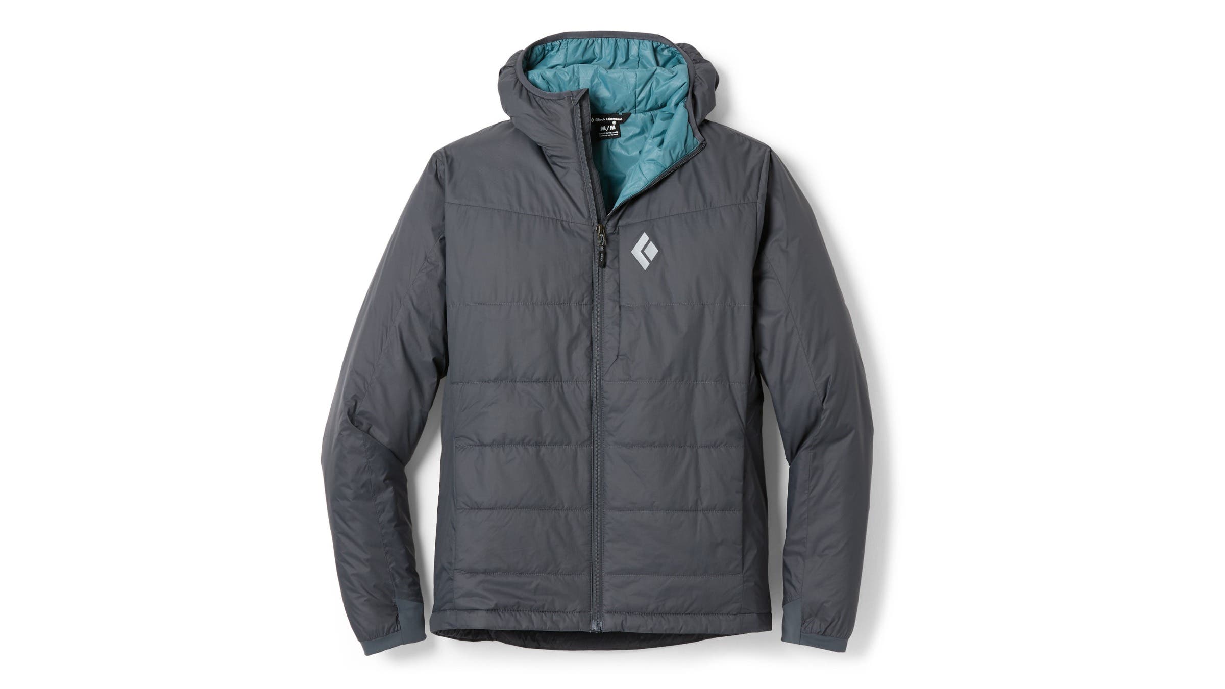 grey black diamond hoody on a white background rei holiday sale