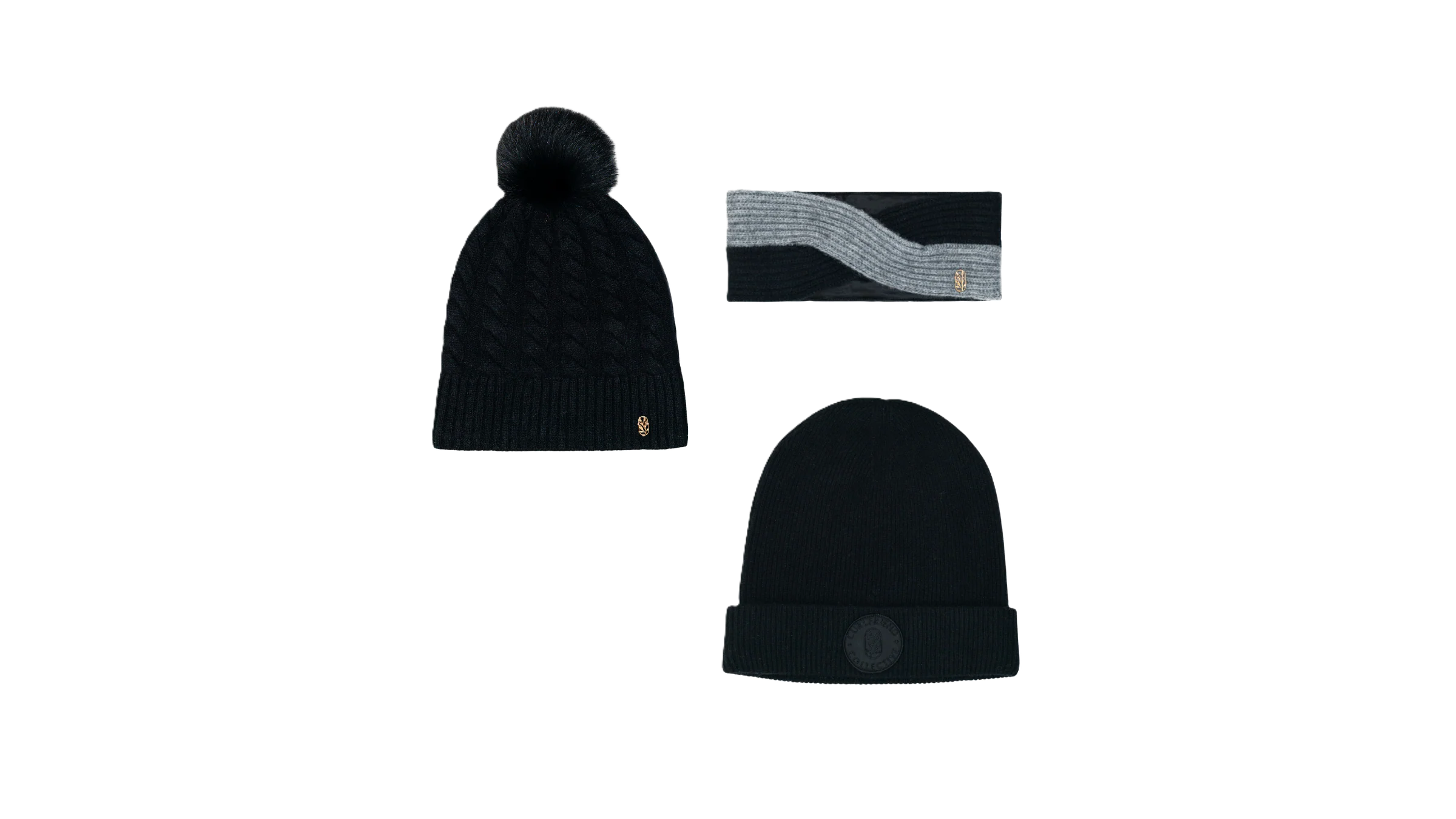 Silk Beanie Set by Curlfriend Collective in onyx black