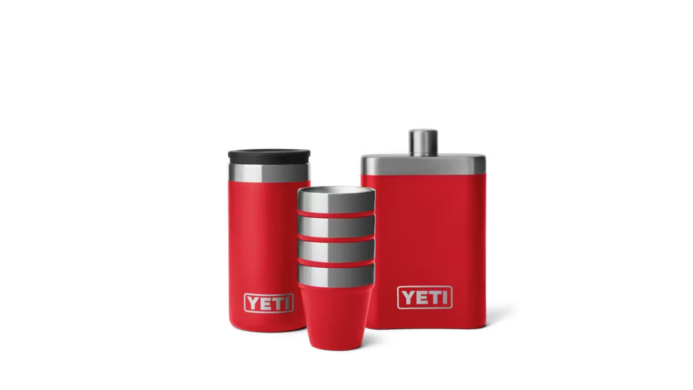 yeti raise one up shot glass and flask set