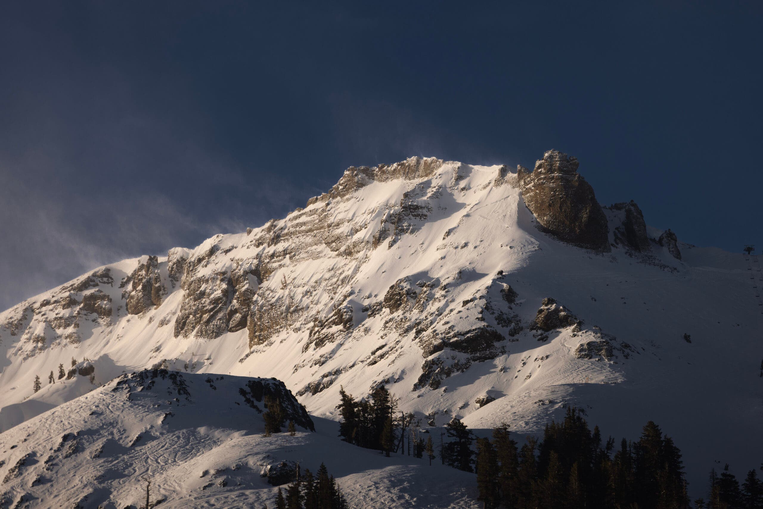 Cirge, Kirkwood's closed terrain that opens exclusively for freeride competitions
