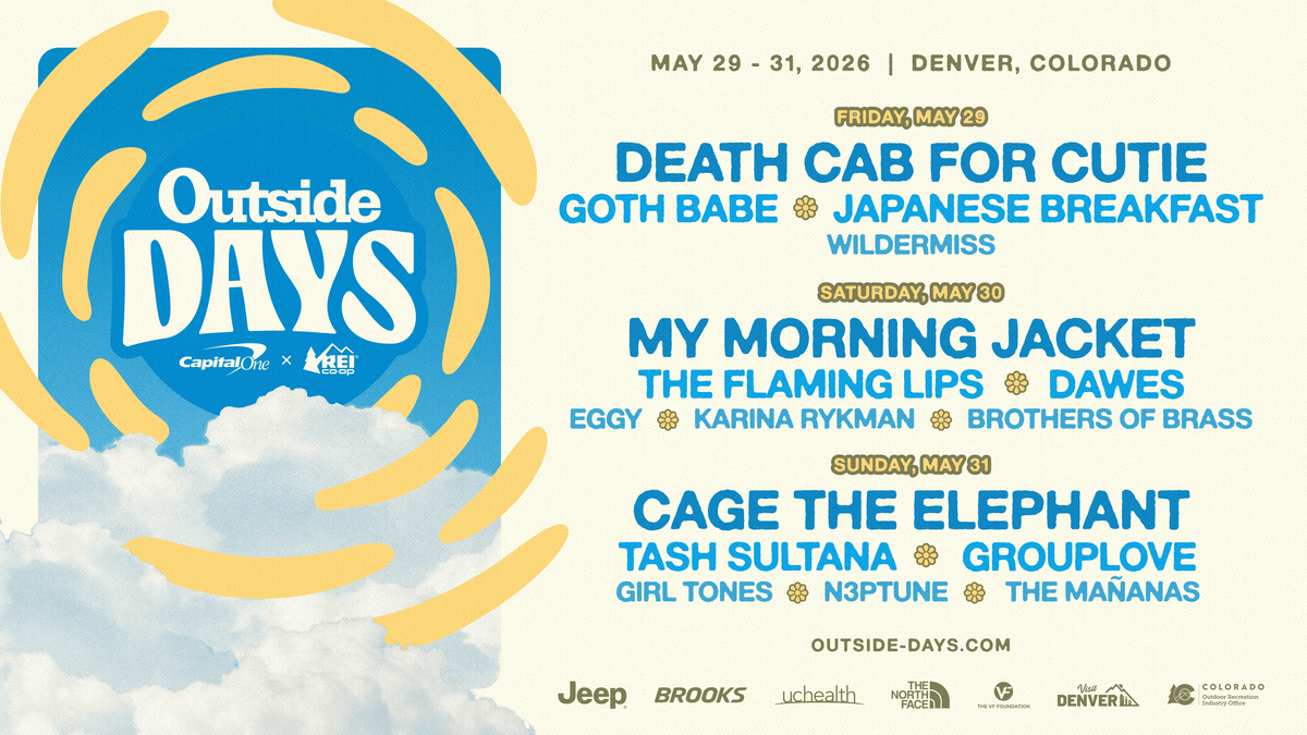 Festival Headliners Announced for Third Annual ‘Outside Days’ Presented by Capital One and REI Co-op