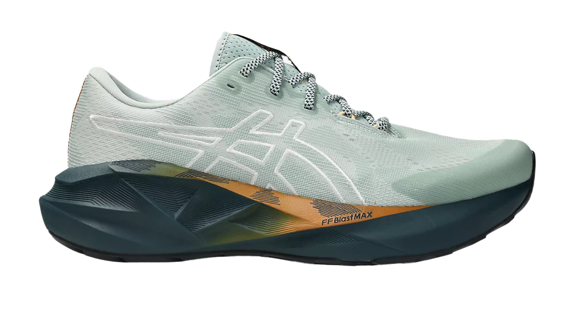 Asics Novablast 5 TR running shoe on white background