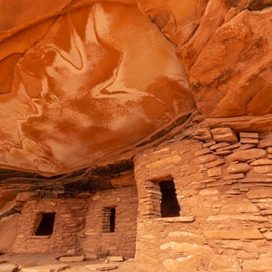 Iconic Fallen Roof Ruin in Road Canyon on Cedar Mesa in Bears Ears National Monument, Utah