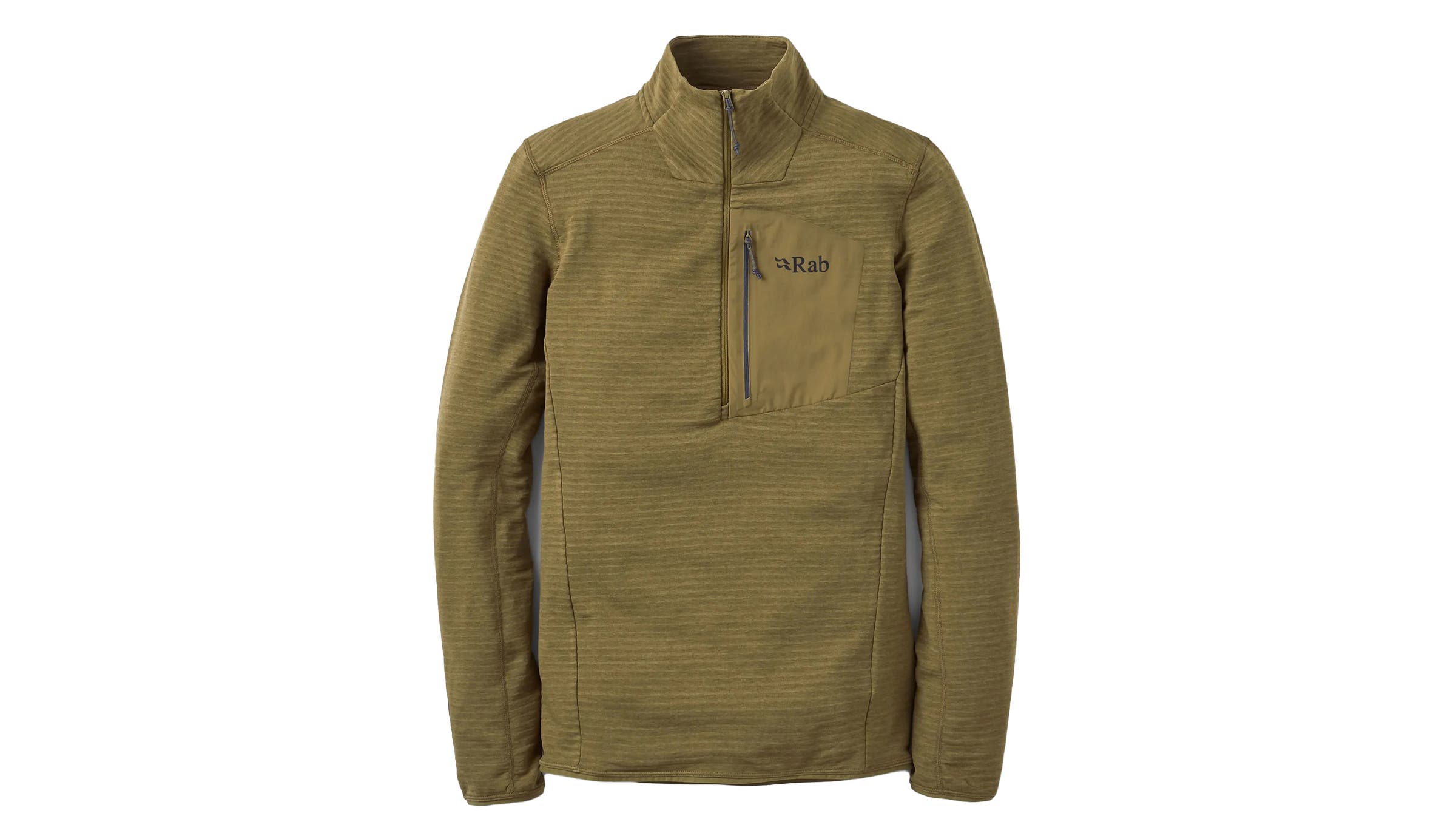 Rab Ascender Light Pull-on sage jacket on a white background