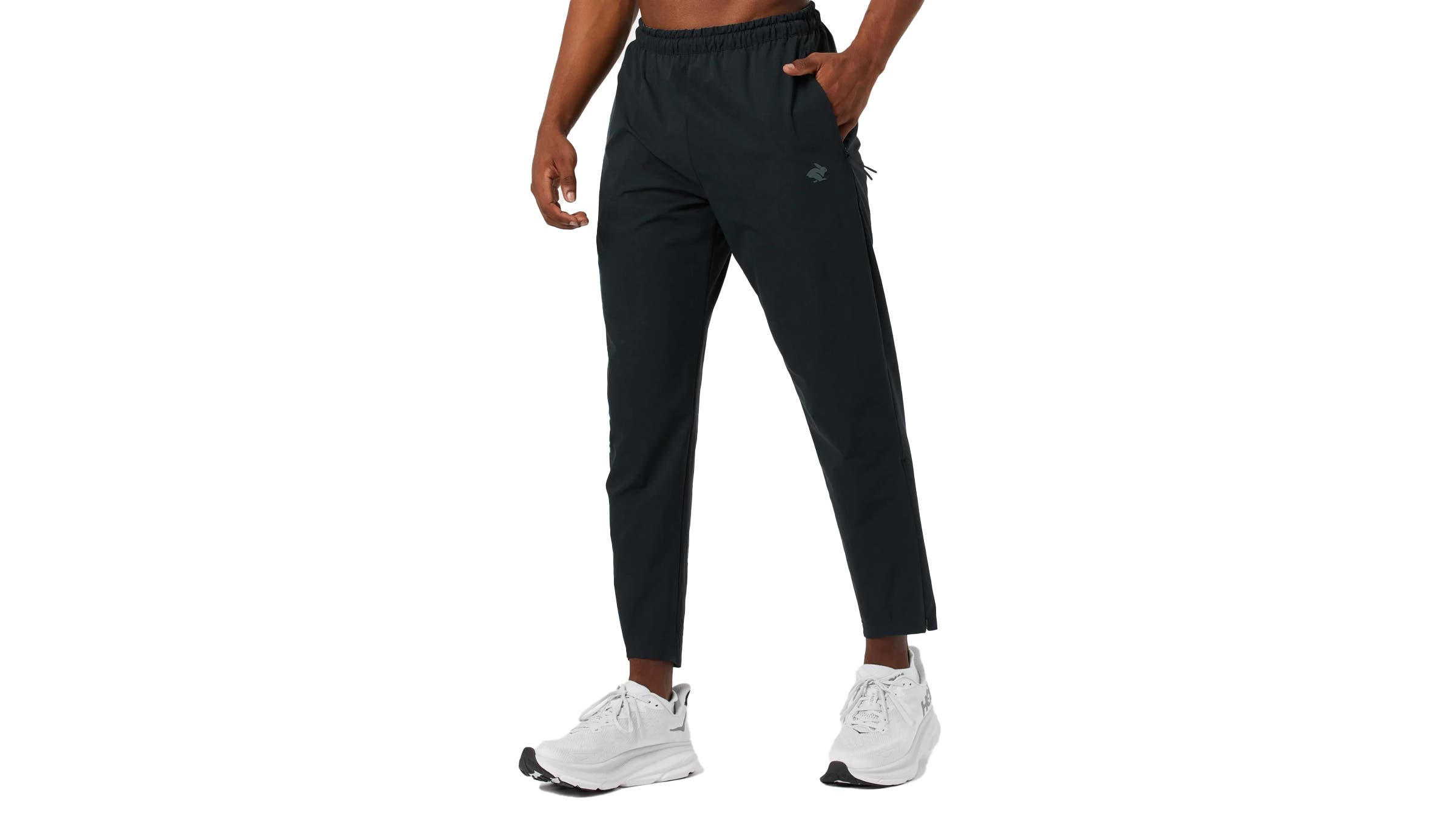 Rabbit Victory Pant running pant black on white background