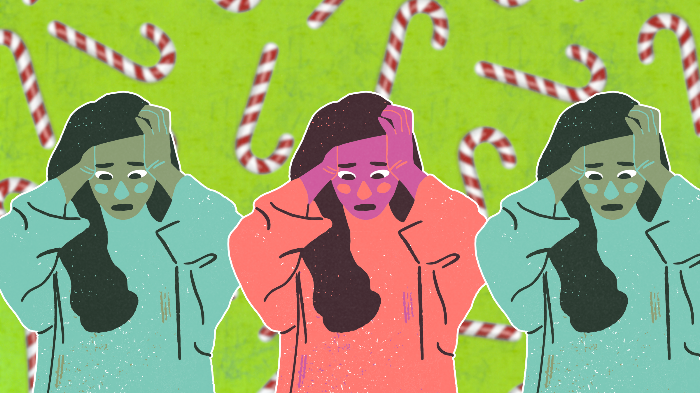 woman stressed out during the holidays