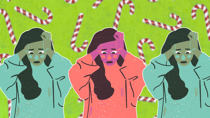 woman stressed out during the holidays