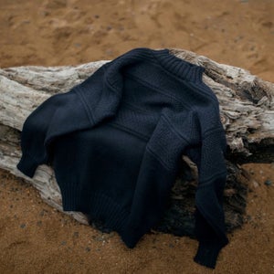 kestin blue merino sweater