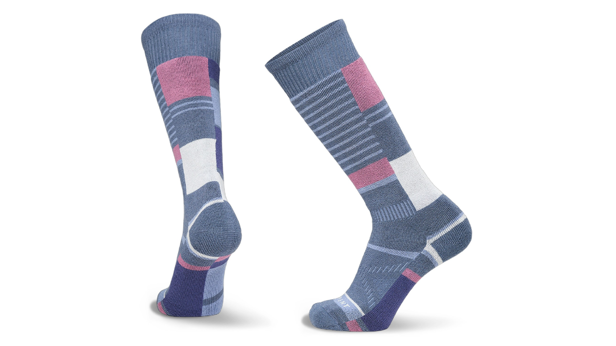 le bent oaken socks, tall ski socks are what you need for skiing the first time