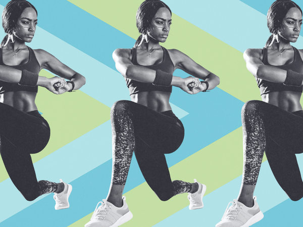 person stretching after a run