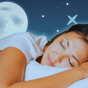 woman sleeping in front of moon