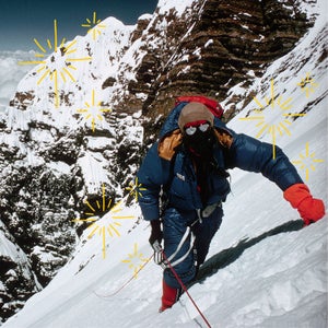 climber on mount everest