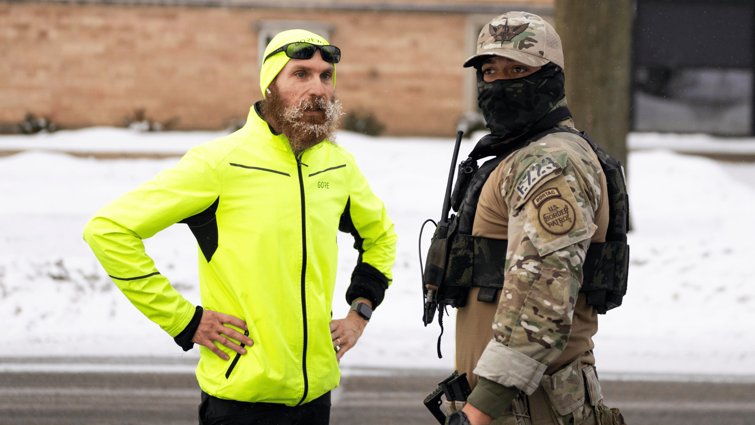 A runner and ICE in Minnesota