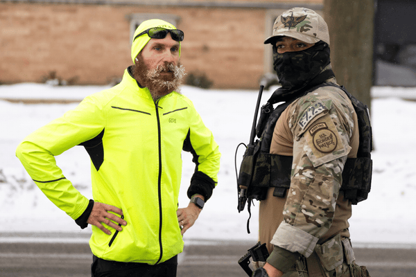 A runner and ICE in Minnesota