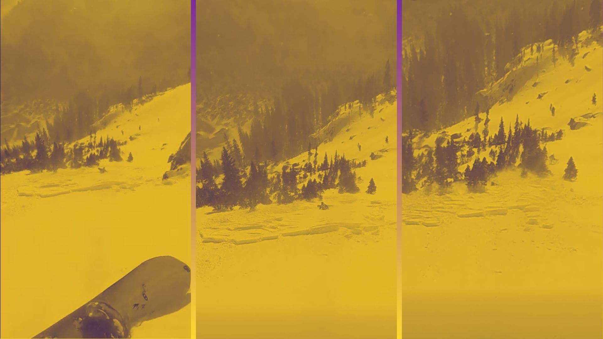 avalanche rocky mountain national park snowboarders