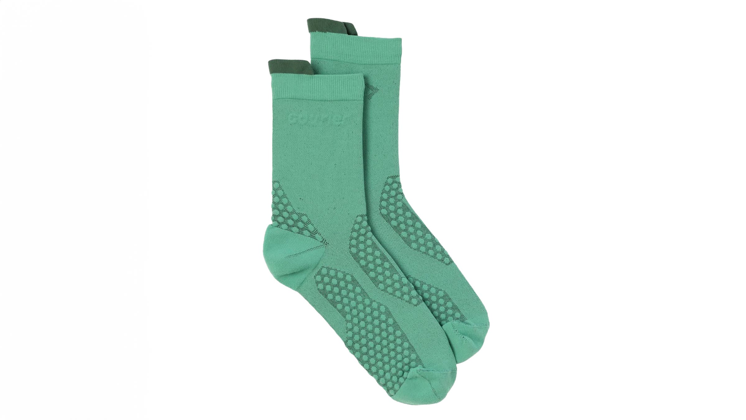 Courier The HiFi running socks turquoise on white background