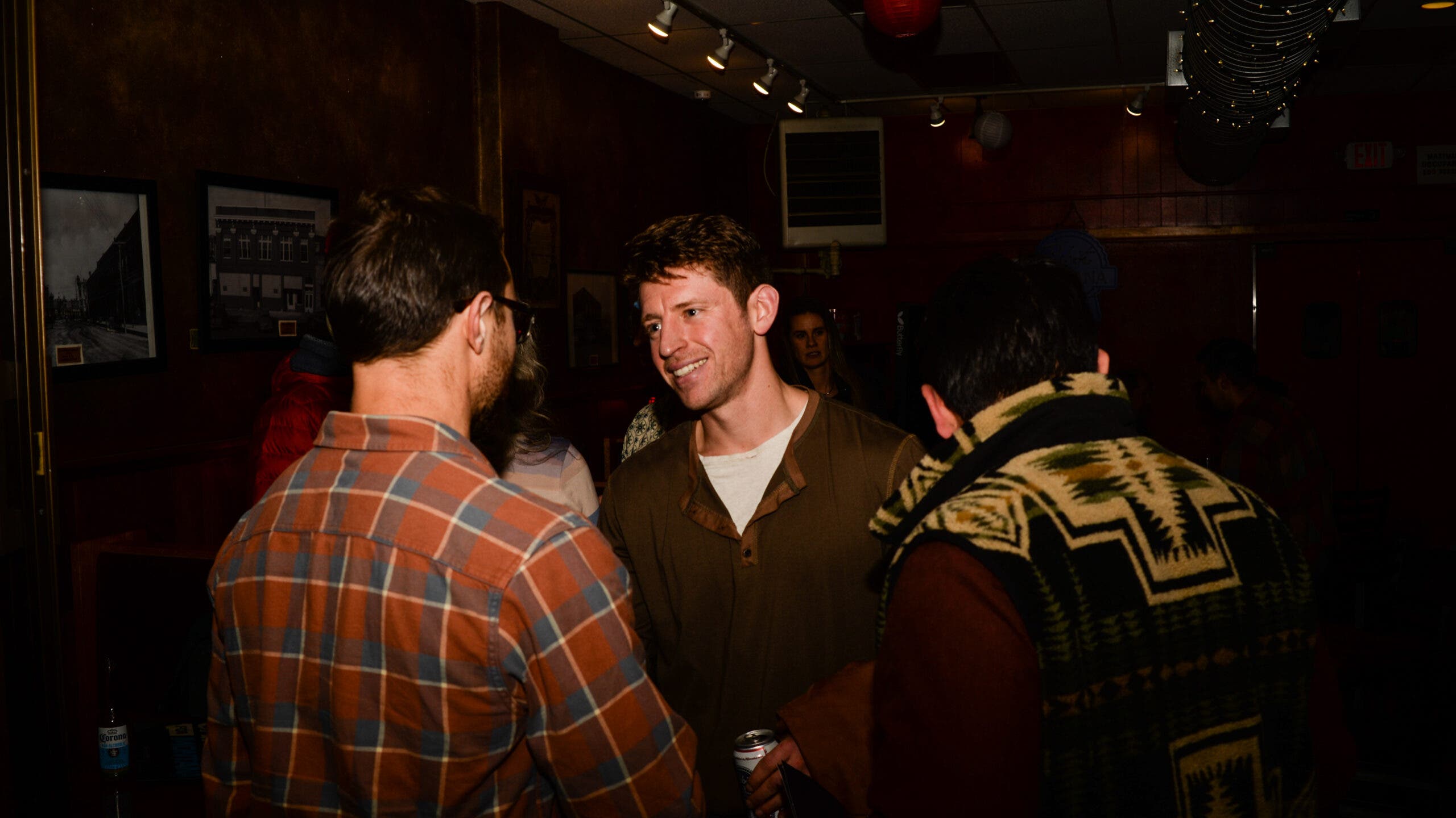 Forstag meets with constituents during his January 5 campaign announcement