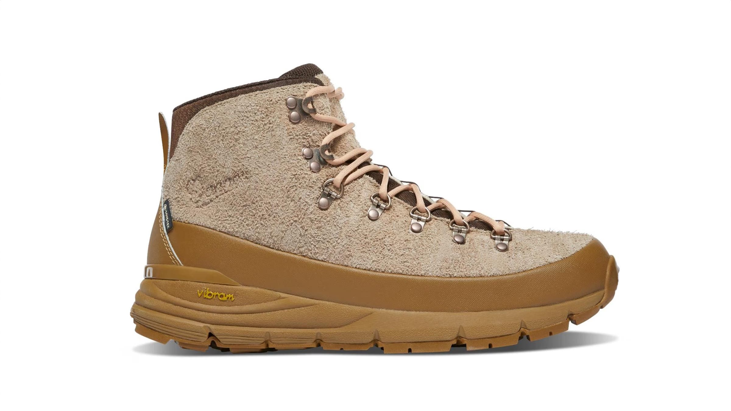 Danner Mountain 600 ID Gore-Tex waterproof winter hiking boot on white background.