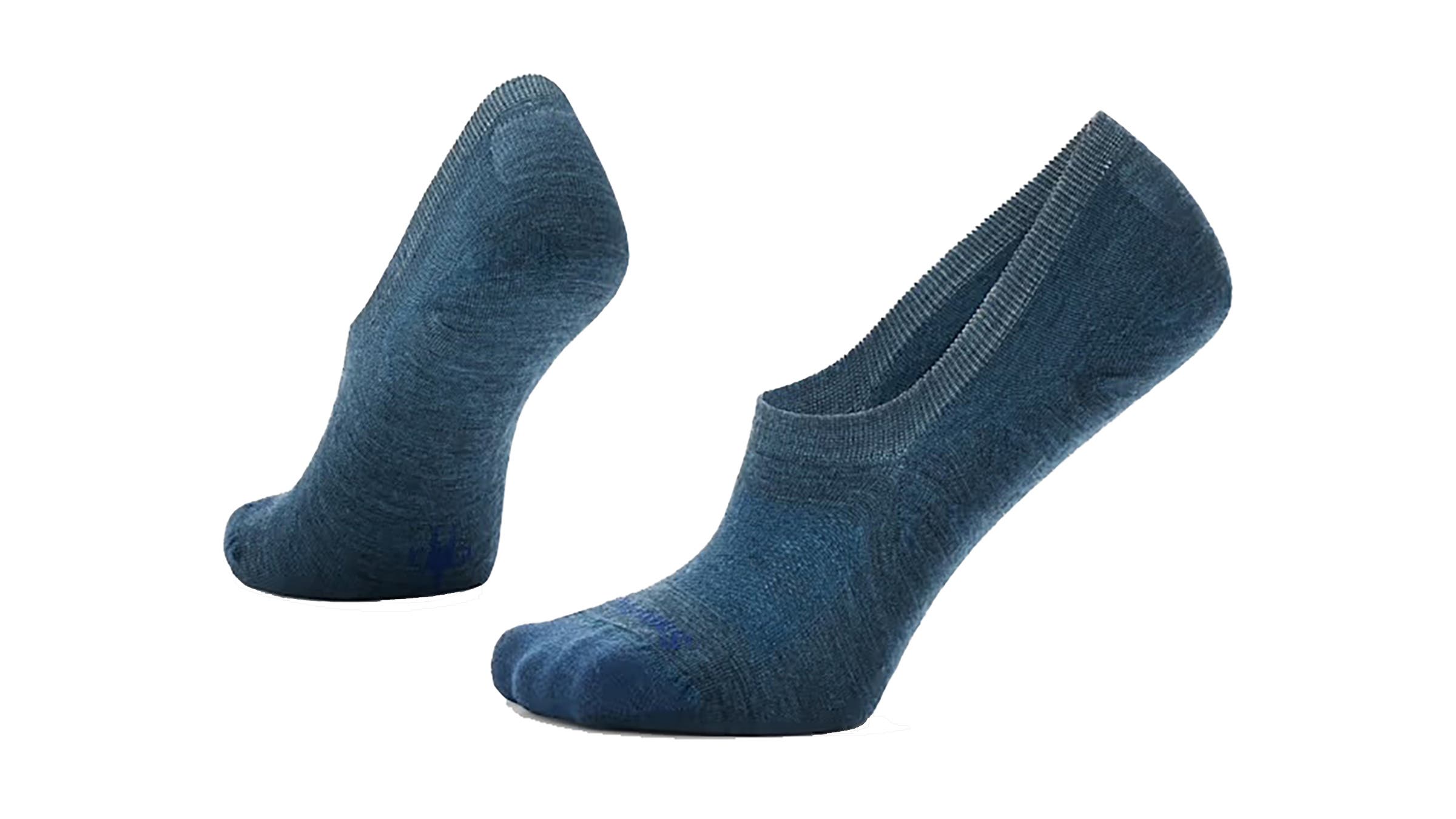 Smartwool heathered blue Everday Smartwool Everyday No Cushion Socks featuring a low-profile, "no-show" silhouette designed to sit below the ankle. 